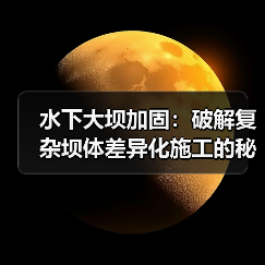 水下大坝加固：破解复杂坝体差异化施工的秘密（图3）