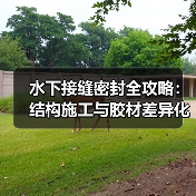水下接缝密封全攻略：结构施工与胶材差异化的秘密（图4）