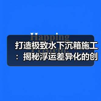 打造极致水下沉箱施工：揭秘浮运差异化的创新思路（图4）