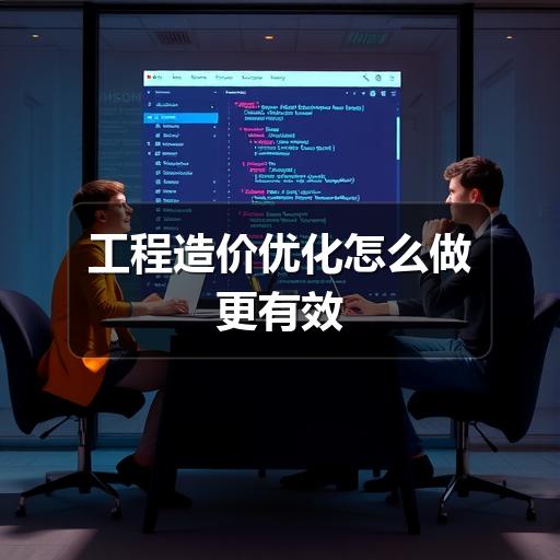 工程造价优化怎么做更有效