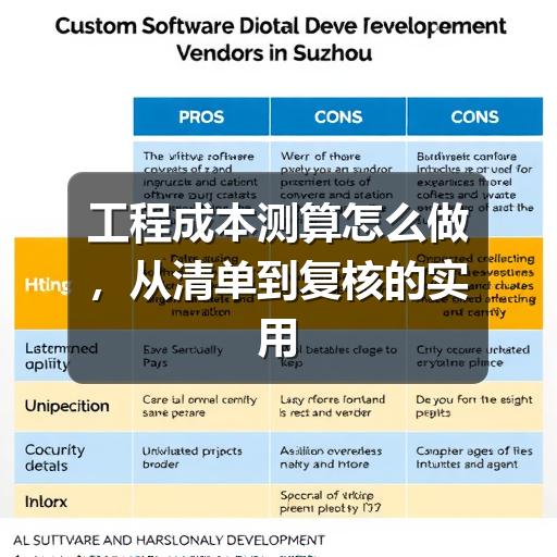 工程成本测算怎么做,从清单到复核的实用方法