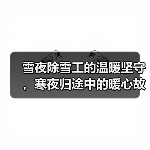 雪夜除雪工的温暖坚守,寒夜归途中的暖心故事(图2) 雪夜除雪工的温暖坚守,寒夜归途中的暖心故事(图2)