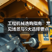 工程机械选购指南:常见场景与5大选择要点(图4) 工程机械选购指南:常见场景与5大选择要点(图4)