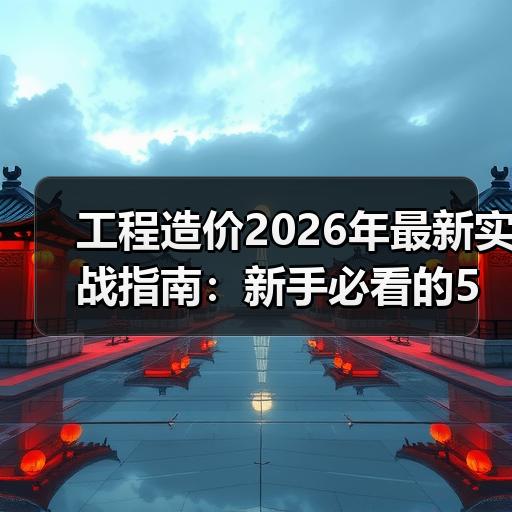 工程造价2026年最新实战指南：新手必看的5个核心步骤与避坑要点
