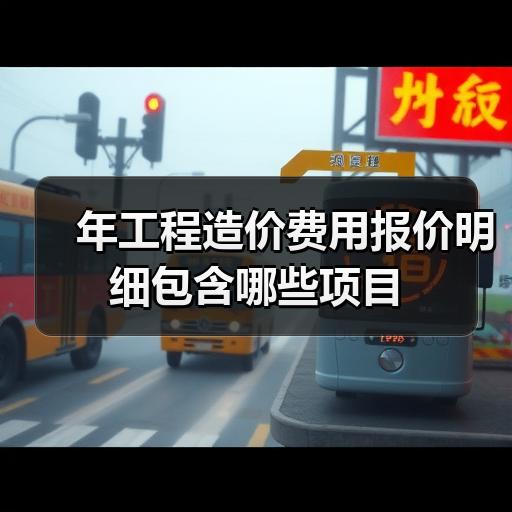 年工程造价费用报价明细包含哪些项目