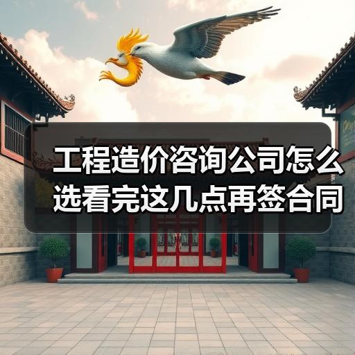 工程造价咨询公司怎么选看完这几点再签合同