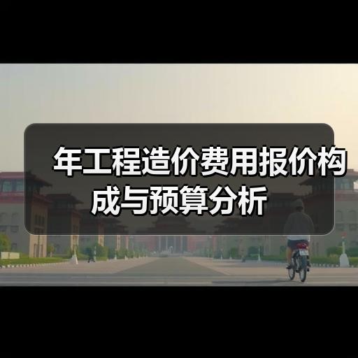 年工程造价费用报价构成与预算分析