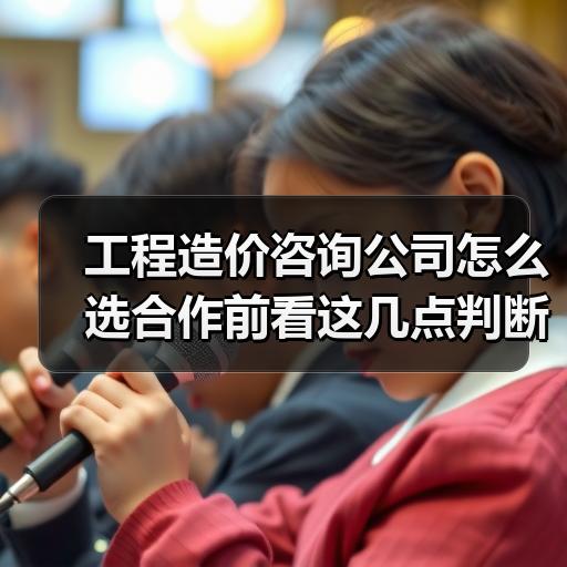 工程造价咨询公司怎么选合作前看这几点判断标准