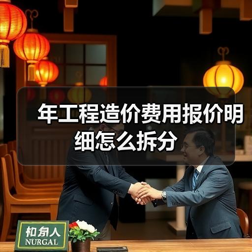年工程造价费用报价明细怎么拆分