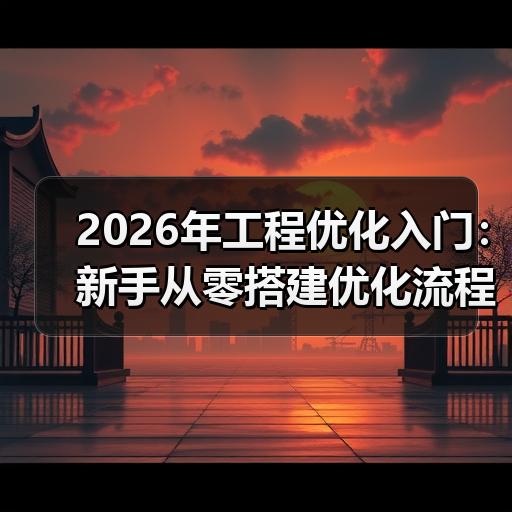 2026年工程优化入门：新手从零搭建优化流程的实操步骤