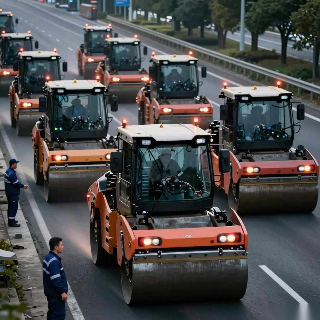 无人压路机集群技术应用与安全优势解析