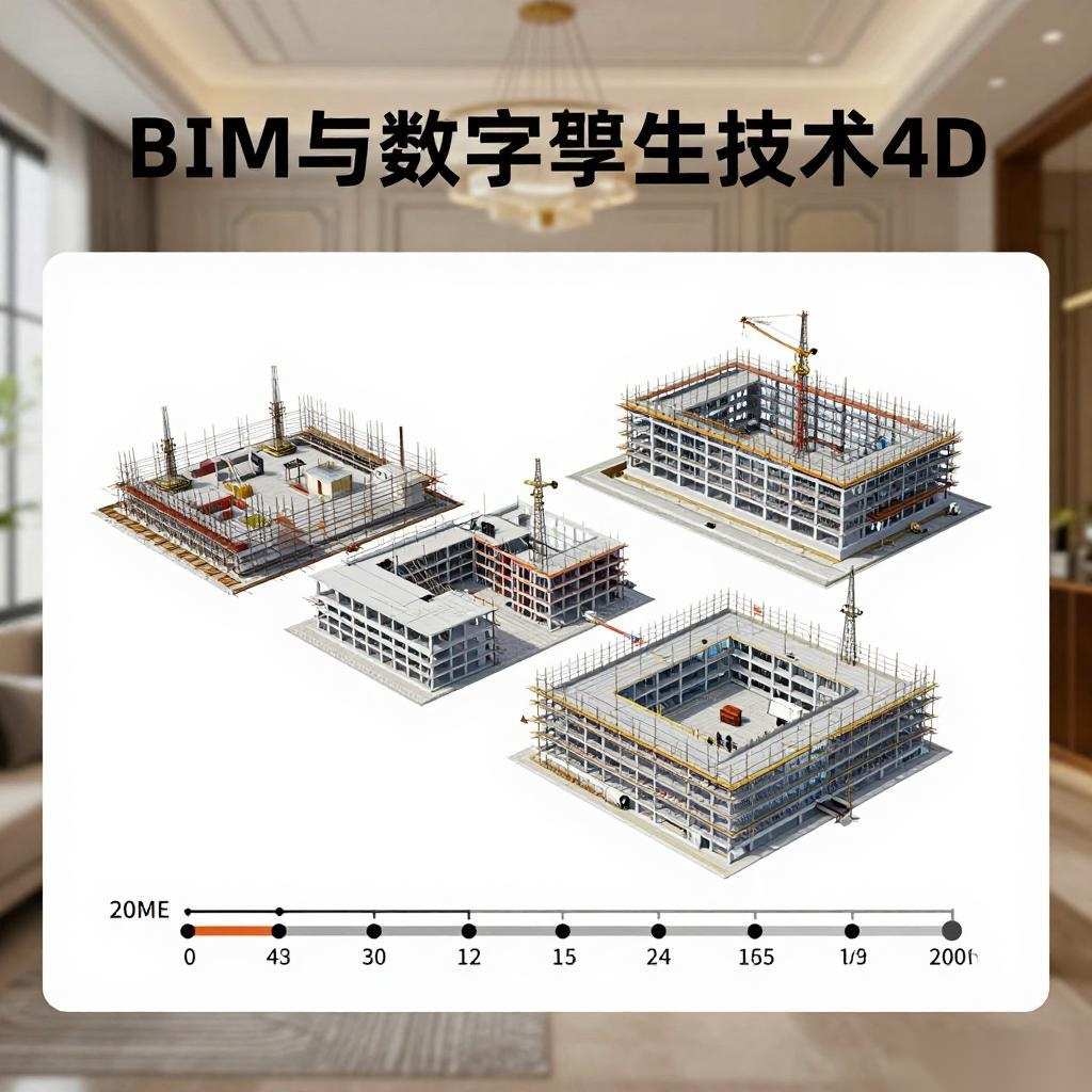 BIM与数字孪生技术在施工过程模拟与4D进度管控中的应用指南