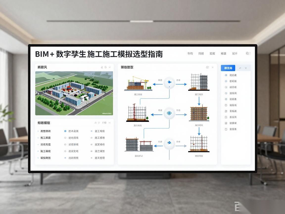 BIM+数字孪生施工过程模拟选型指南：4D进度管控解决方案对比与实践
