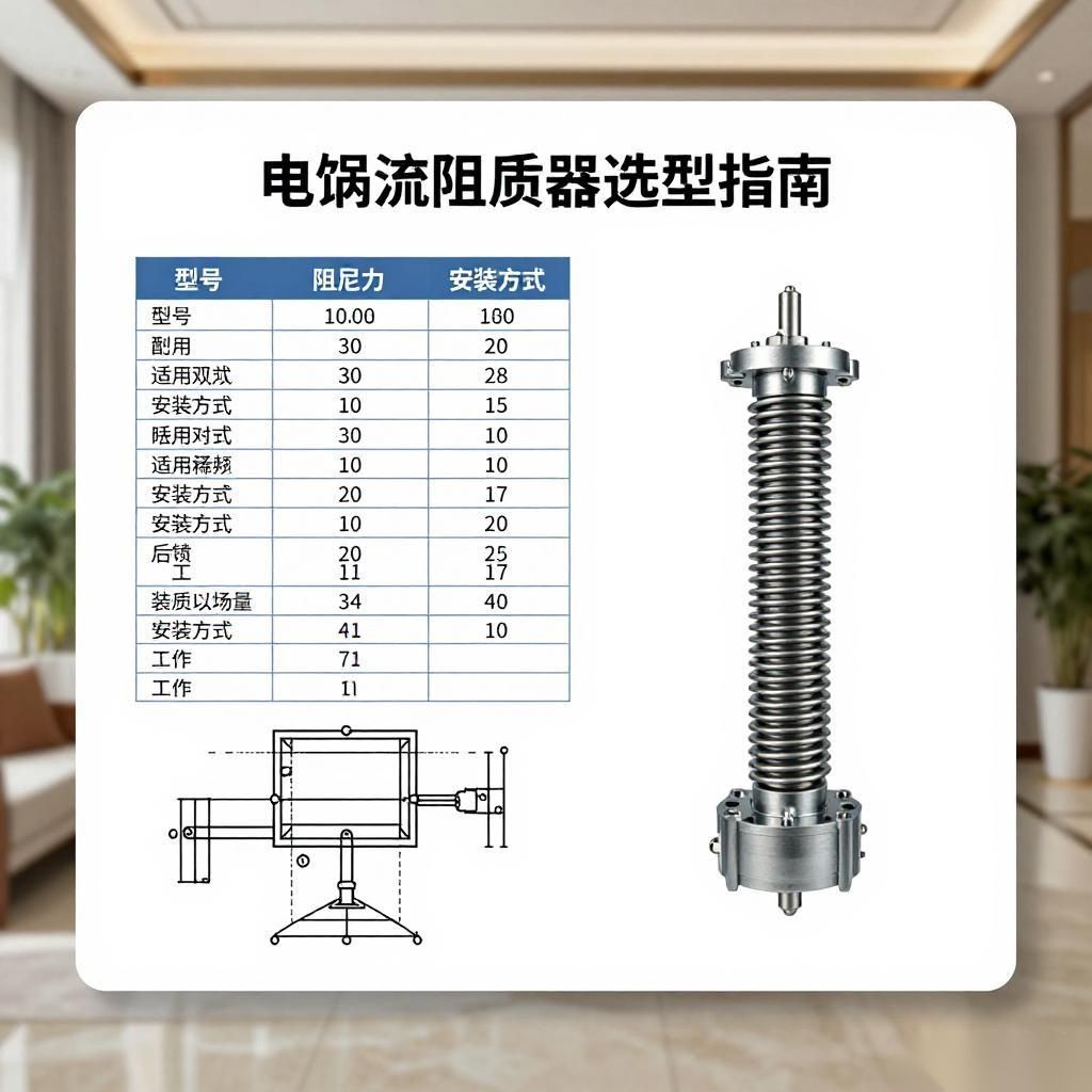 电涡流阻尼器选型指南：参数对比与工程应用要点全攻略