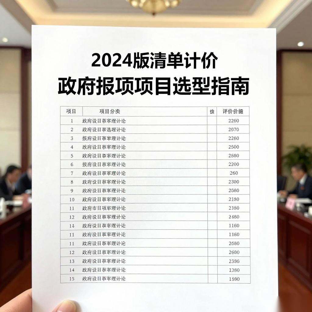 政府投资项目选型指南：2024版清单计价规范下的参数对比与合规要点