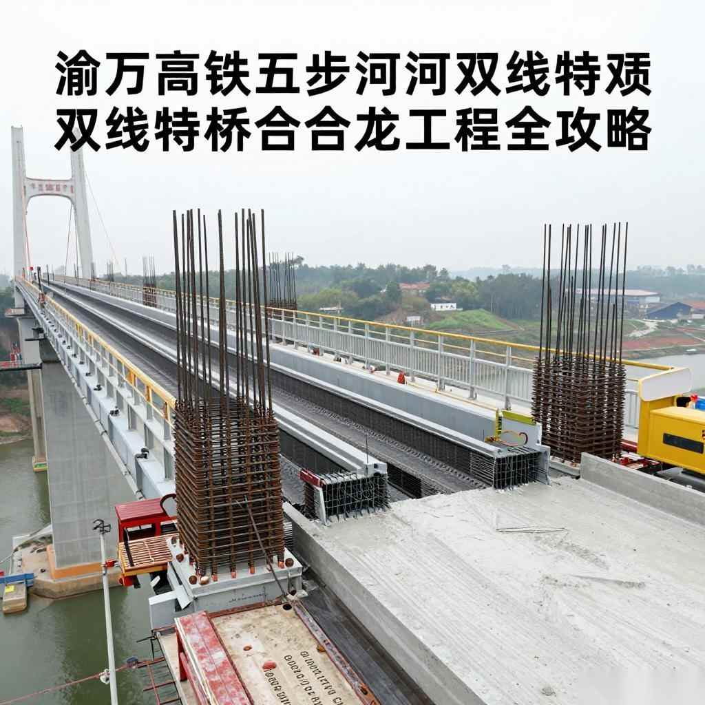 渝万高铁五步河双线特大桥合龙工程全攻略