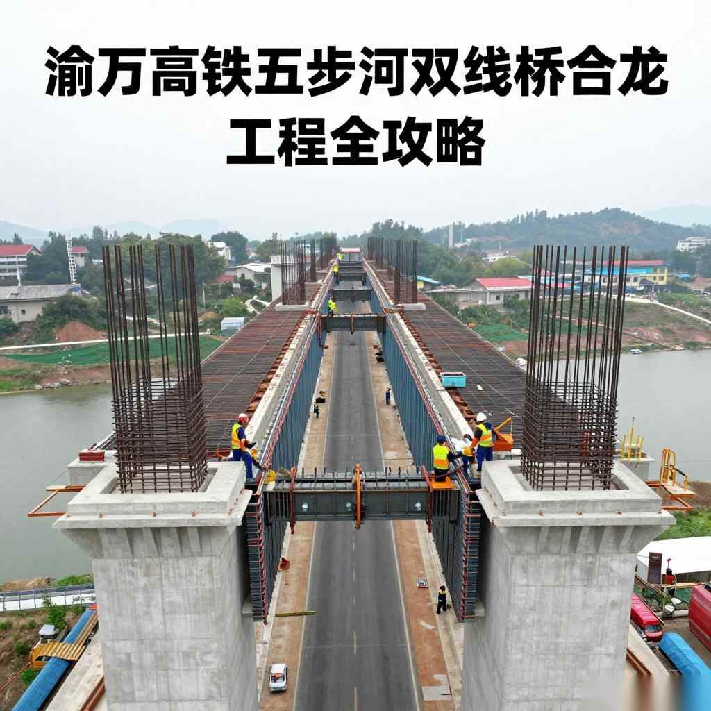 渝万高铁五步河双线特大桥合龙工程全攻略