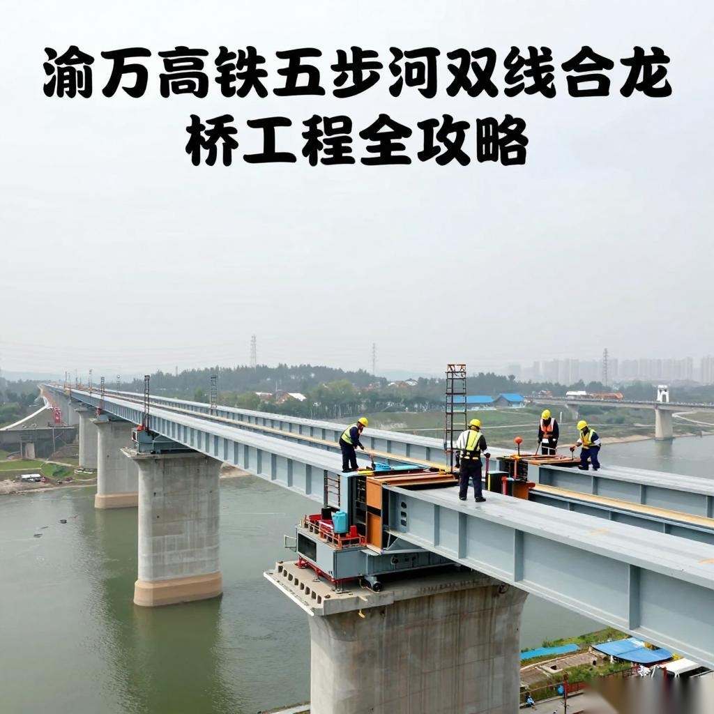 渝万高铁五步河双线特大桥合龙工程全攻略