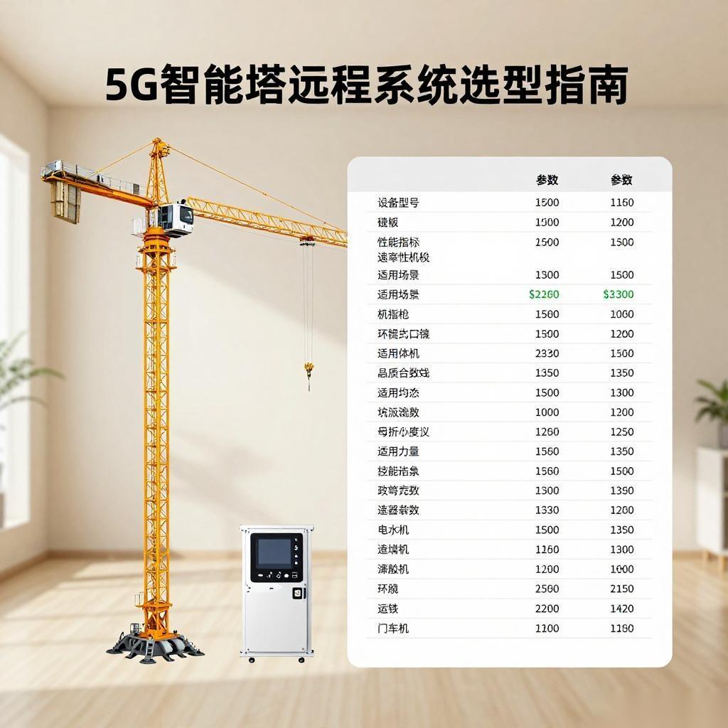 5G智能塔吊远程集控系统选型指南：关键参数对比与决策要点全攻略