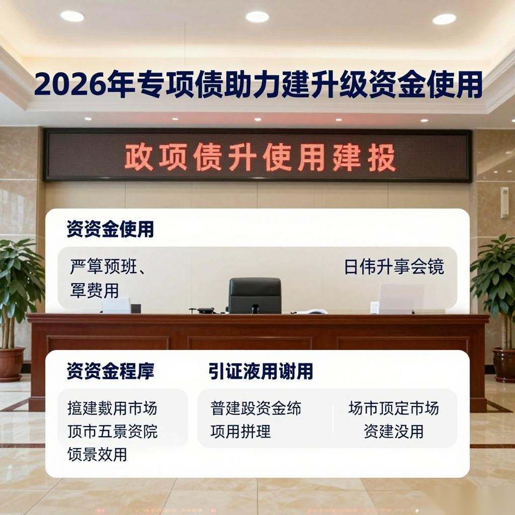 专项债助力基建升级｜2026年资金使用全攻略