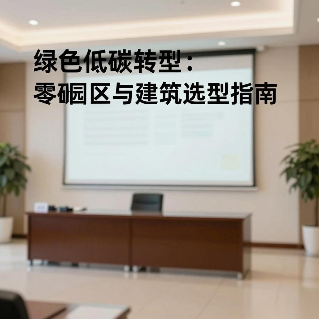 绿色低碳转型：零碳园区与建筑业选型指南｜实践路径全攻略