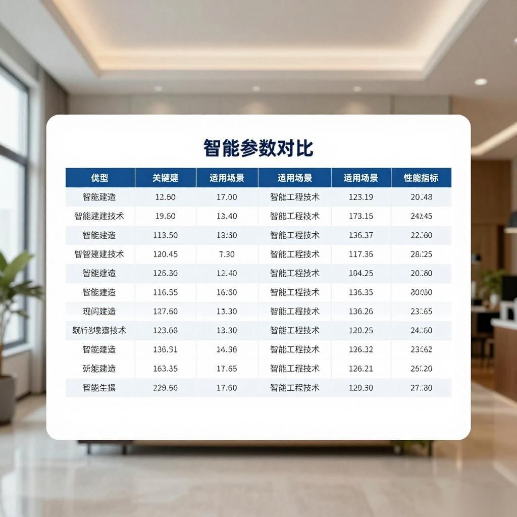 智能建造技术选型与参数对比指南：建筑业现代化发展的关键