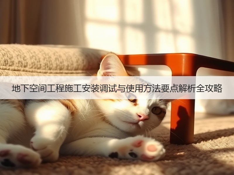 地下空间工程施工安装调试与使用方法要点解析全攻略