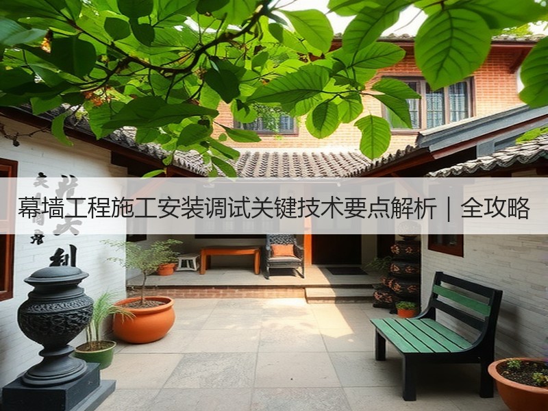 幕墙工程施工安装调试关键技术要点解析｜全攻略