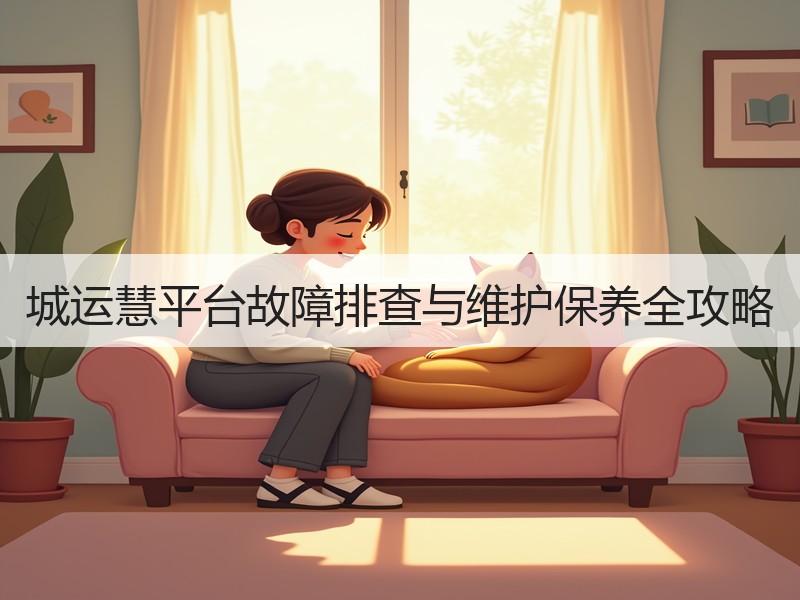城运慧平台故障排查与维护保养全攻略