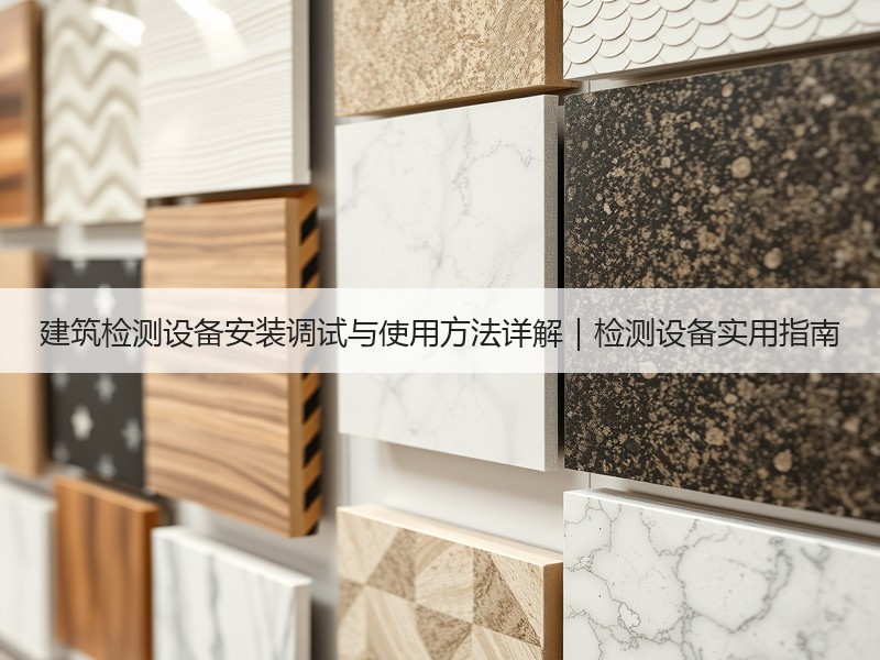 建筑检测设备安装调试与使用方法详解｜检测设备实用指南