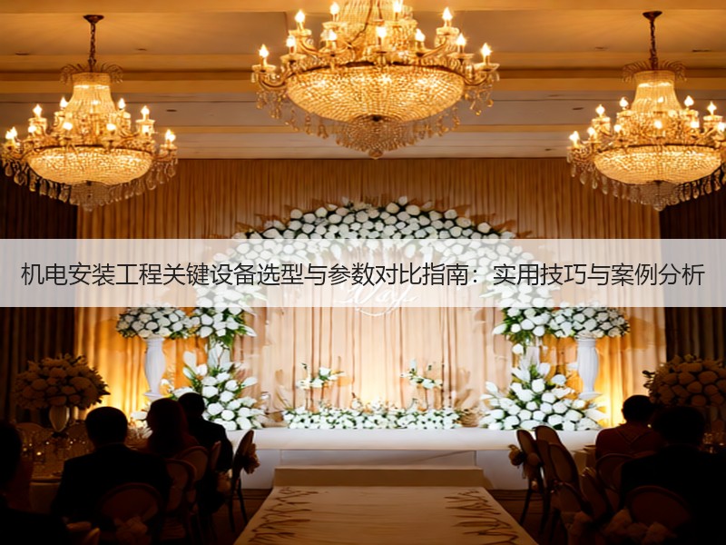 机电安装工程关键设备选型与参数对比指南：实用技巧与案例分析