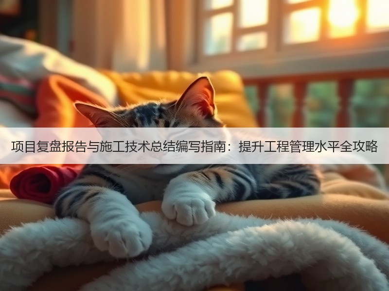 项目复盘报告与施工技术总结编写指南：提升工程管理水平全攻略