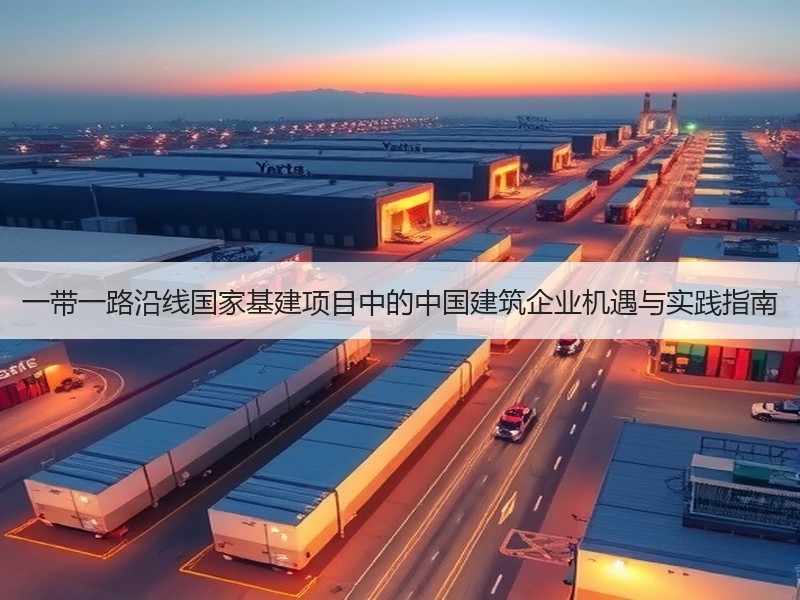 一带一路沿线国家基建项目中的中国建筑企业机遇与实践指南