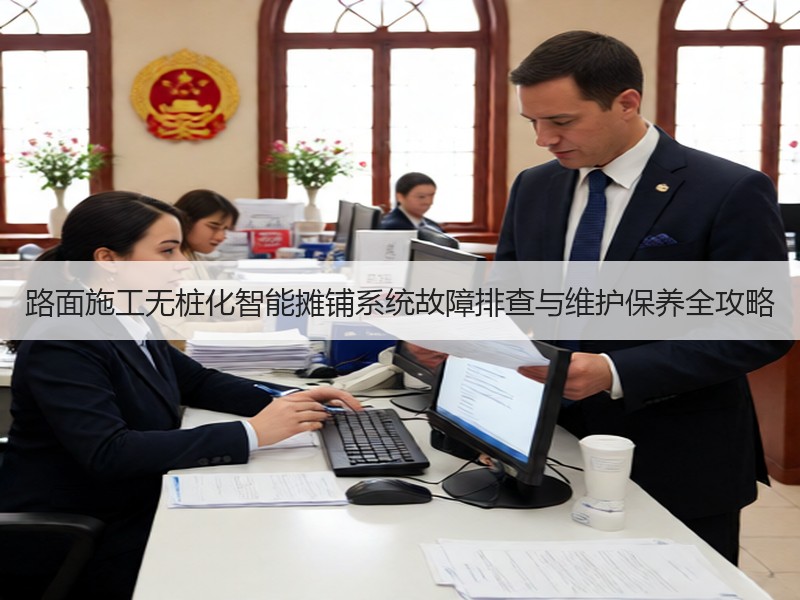 路面施工无桩化智能摊铺系统故障排查与维护保养全攻略