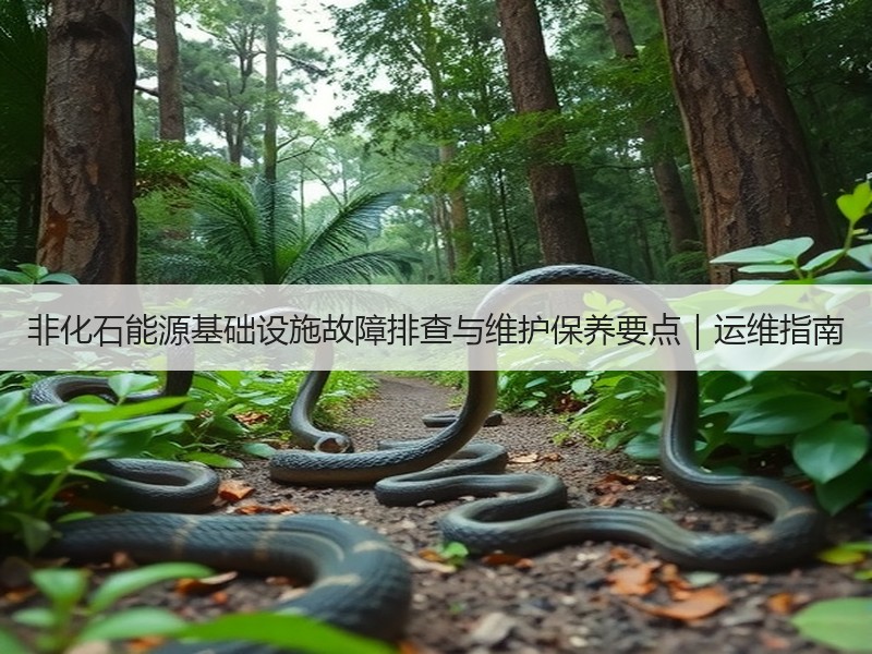 非化石能源基础设施故障排查与维护保养要点｜运维指南