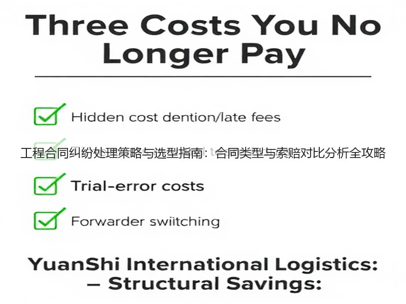 工程合同纠纷处理策略与选型指南：合同类型与索赔对比分析全攻略