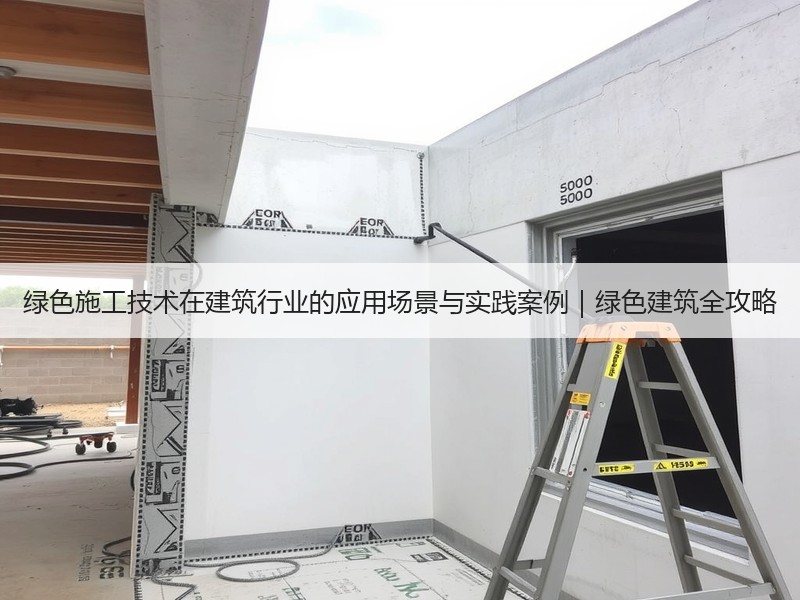 绿色施工技术在建筑行业的应用场景与实践案例｜绿色建筑全攻略