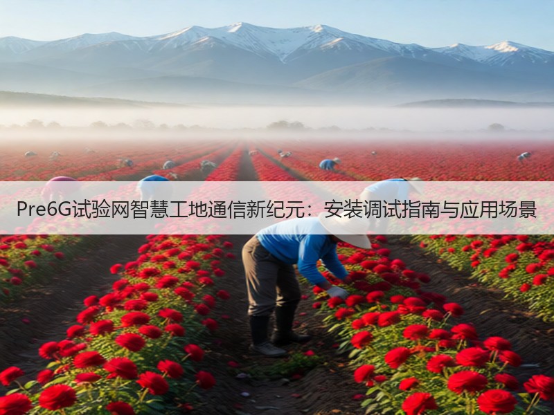 Pre6G试验网智慧工地通信新纪元：安装调试指南与应用场景