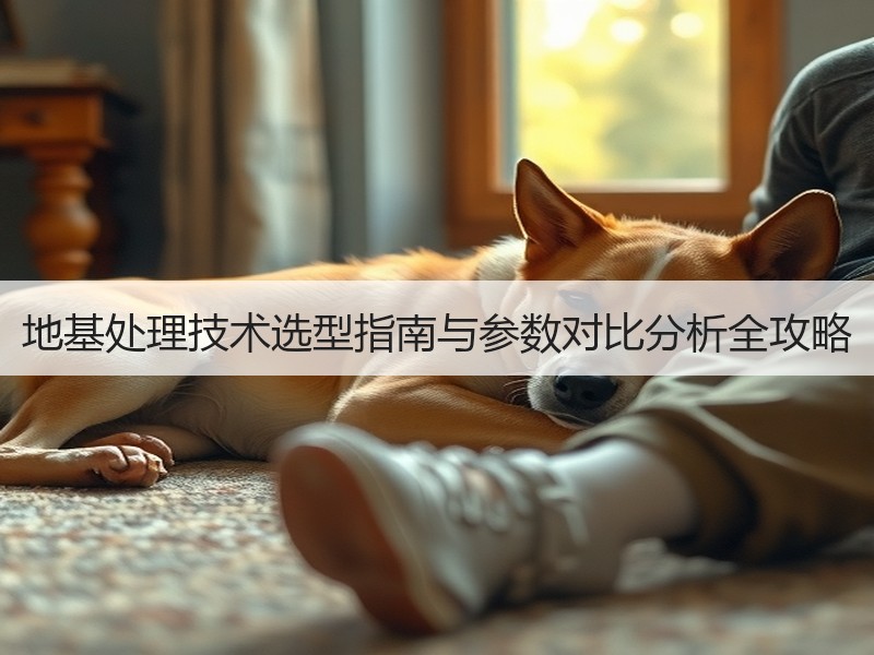 地基处理技术选型指南与参数对比分析全攻略