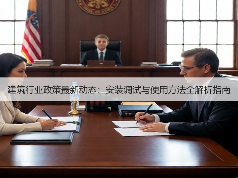 建筑行业政策最新动态：安装调试与使用方法全解析指南