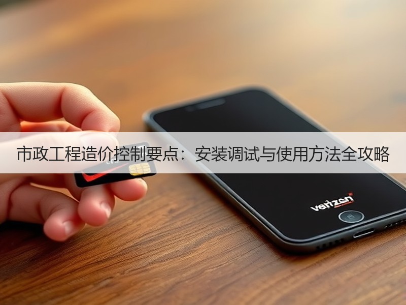 市政工程造价控制要点：安装调试与使用方法全攻略