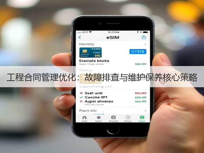 工程合同管理优化：故障排查与维护保养核心策略