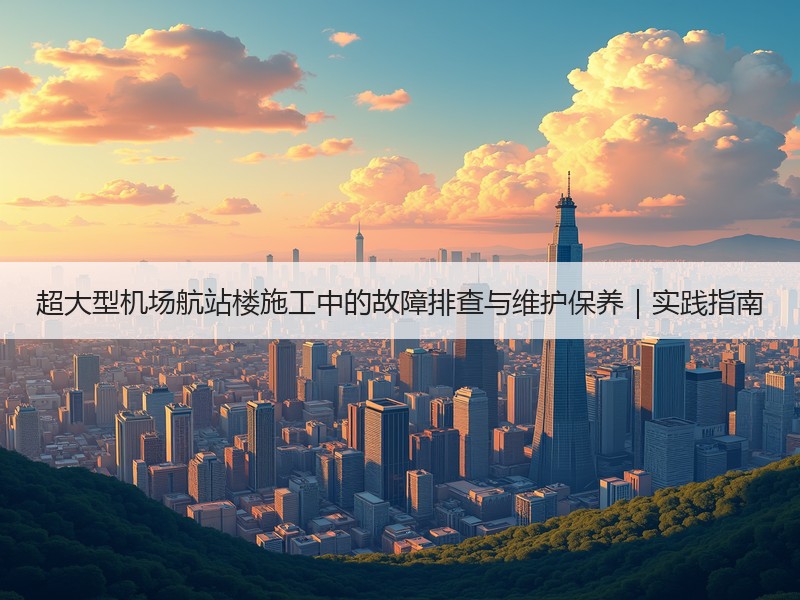 超大型机场航站楼施工中的故障排查与维护保养｜实践指南