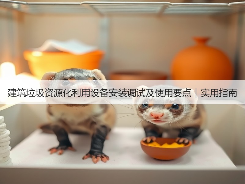 建筑垃圾资源化利用设备安装调试及使用要点｜实用指南