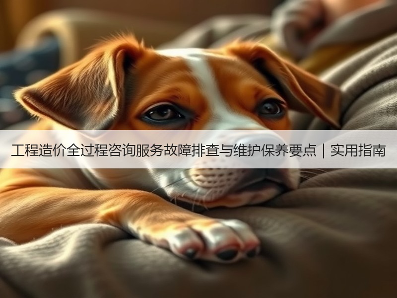 工程造价全过程咨询服务故障排查与维护保养要点｜实用指南