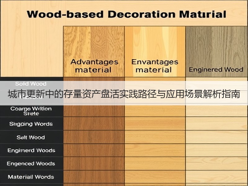 城市更新中的存量资产盘活实践路径与应用场景解析指南