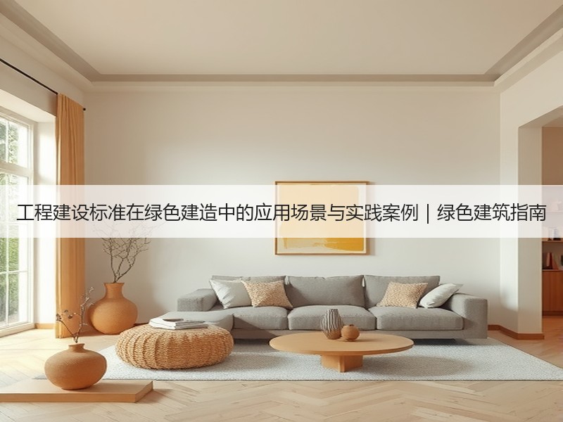 工程建设标准在绿色建造中的应用场景与实践案例｜绿色建筑指南