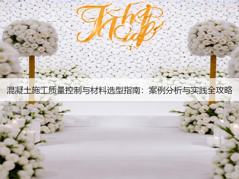 混凝土施工质量控制与材料选型指南：案例分析与实践全攻略