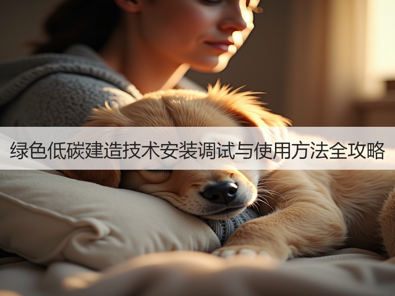 绿色低碳建造技术安装调试与使用方法全攻略
