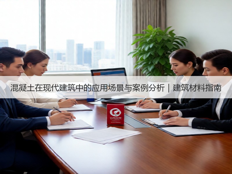 混凝土在现代建筑中的应用场景与案例分析｜建筑材料指南